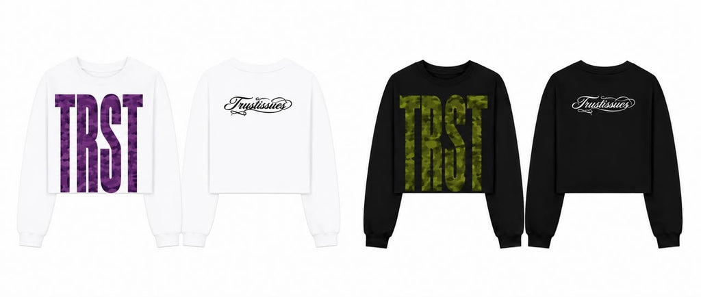 Long sleeve crop "TRST"