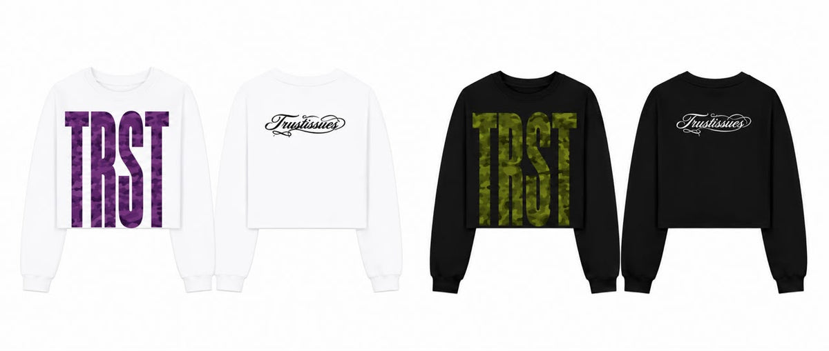 Long sleeve crop "TRST"